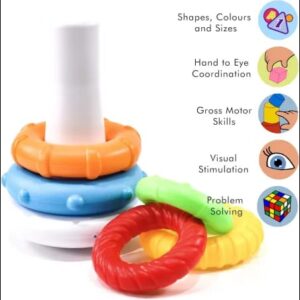 Stacking Rings For Infants to Improve Hand Eye Coordination