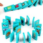 wooden alphabets and fruits matching game