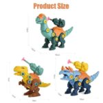 kids dinosaur assembling toy with soft darts