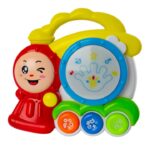 baby hand beat drum with light and sound
