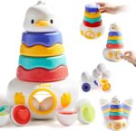 Duck Tumbler Stacking Jenga And Shape Matching Montessori Toy - Image 5