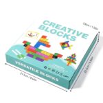 STEM Square Link Building Blocks Activity Cubes With Pattern Cards - Image 3