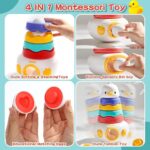 Duck Tumbler Stacking Jenga And Shape Matching Montessori Toy - Image 2