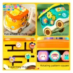 Six In One Shape Sorting Educational Learning Toy Car With Light & Sound - Image 4