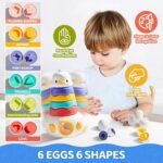 Duck Tumbler Stacking Jenga And Shape Matching Montessori Toy - Image 6