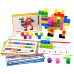 STEM Square Link Building Blocks Activity Cubes With Pattern Cards - Image 5