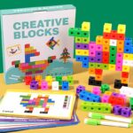 STEM square link building blocks With pattern cards