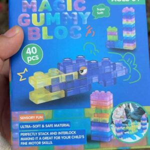 Soft Gummy Jelly Sensory Building Blocks For Kids 40 Pieces
