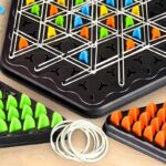 triangular chain chess family board game