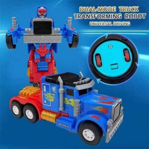 robot deform car with light and sound