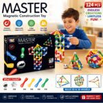 magnetic construction set 124 pieces
