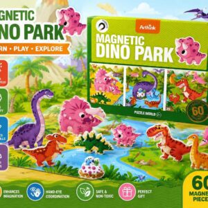 Magnetic Dinosaur Puzzles Dino Park