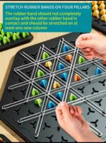 triangular chain chess family board game