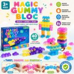Soft Gummy Jelly Sensory Building Blocks For Kids 40 Pieces