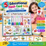 5 in 1 Flash Cards Set for Kids